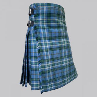 County Fermanagh tartan kilt for men, traditional Irish pleated kilt design
