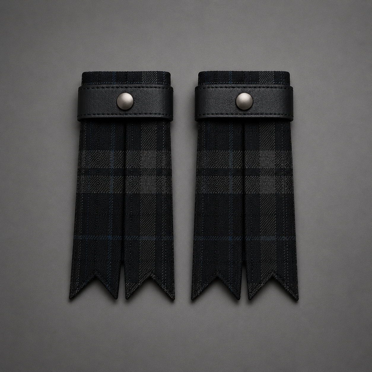 CrossFit Judges Tartan Flashes for kilt hose featuring authentic tartan fabric and traditional Highland styling