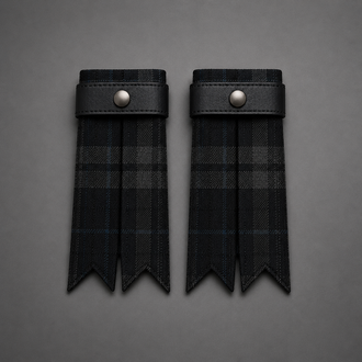 CrossFit Judges Tartan Flashes for kilt hose featuring authentic tartan fabric and traditional Highland styling