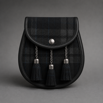 CrossFit Judges Tartan Sporran featuring authentic tartan design with secure storage and Highland styling