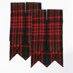 MacDonald Tartan Kilt Flashes – Custom Made with Elastic Fit