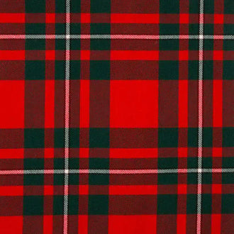 Front view of Custom Made MacGregor Tartan Trousers with bold red and green tartan pattern