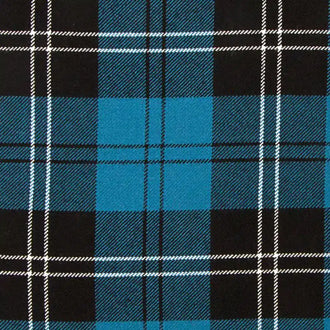  Front view of Custom Made Ramsay Blue Tartan Trouser showcasing the vibrant Ramsay Blue tartan pattern