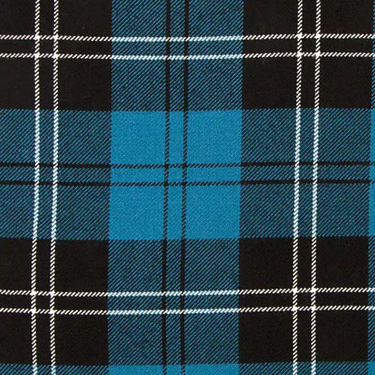  Front view of Custom Made Ramsay Blue Tartan Trouser showcasing the vibrant Ramsay Blue tartan pattern