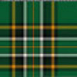 Dark Irish tartan traditional Irish pattern fabric used in heritage clothing