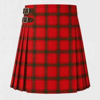 Darroch Tartan Kilt featuring authentic Scottish clan tartan with traditional pleated Highland design