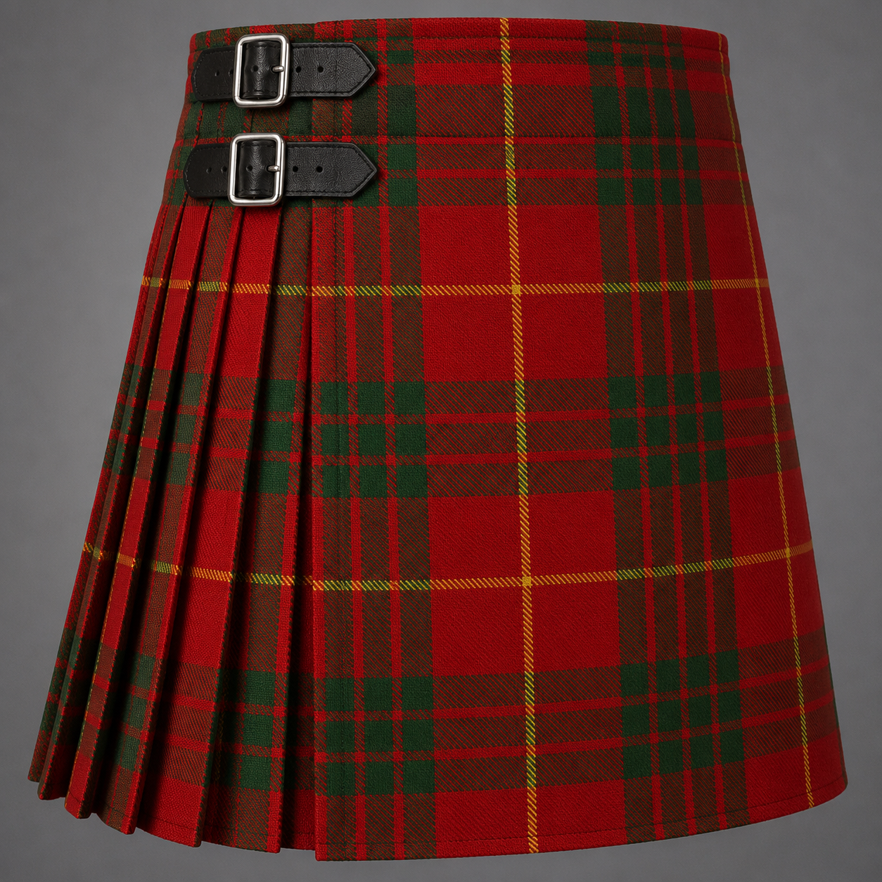White, David Cameron & Susan Family Tartan Kilt with authentic Scottish tartan and traditional pleated design
