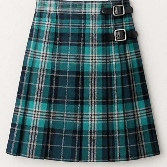 Diana Princess of Wales Tartan Kilt in elegant Scottish style