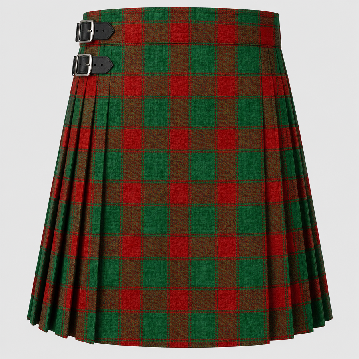 Donnachie Tartan Kilt featuring authentic Scottish clan tartan with traditional pleated Highland design
