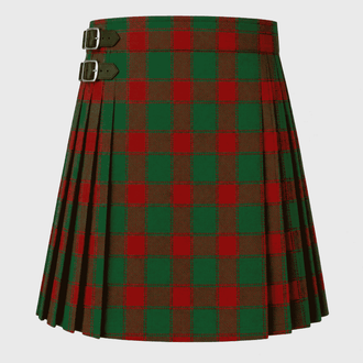 Donnachie Tartan Kilt featuring authentic Scottish clan tartan with traditional pleated Highland design