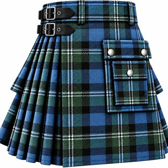 Douglas Ancient Tartan Kilt in traditional Scottish Highland style

