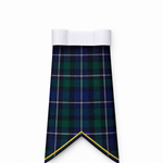 Douglas Green Modern Tartan Flashes for Highland Dress