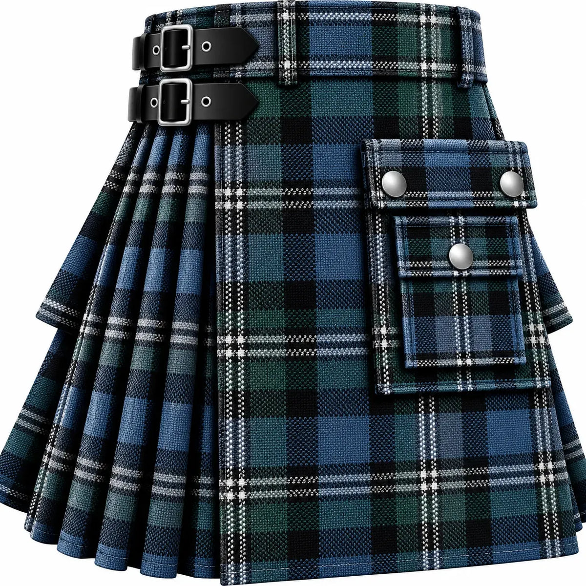 Douglas Hebridean Tartan Kilt in traditional Scottish Highland style