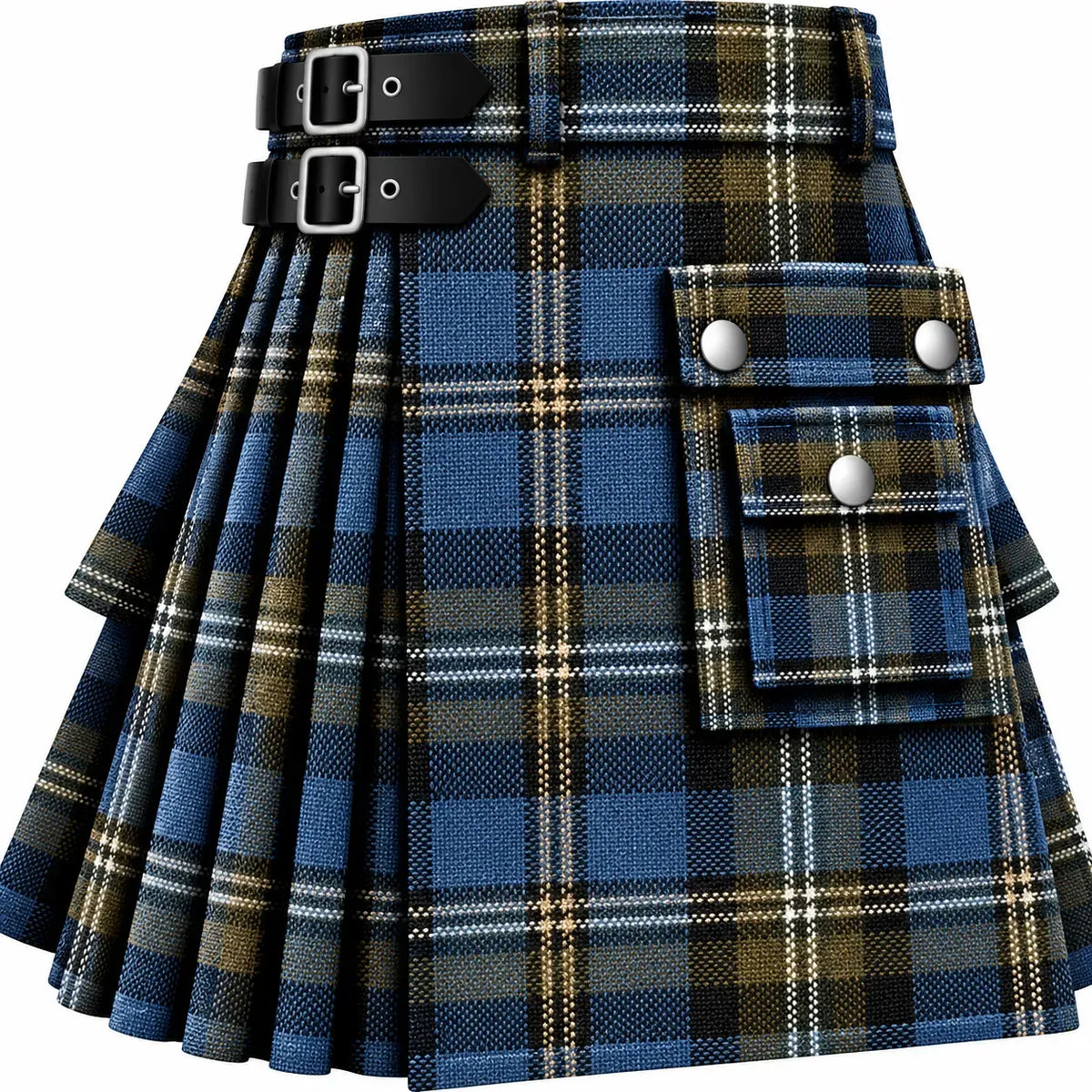 Douglas Weathered Tartan Kilt in traditional Scottish Highland style