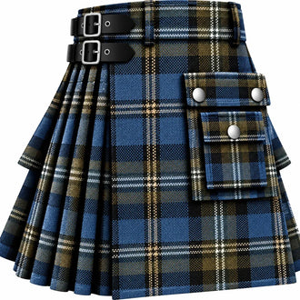 Douglas Weathered Tartan Kilt in traditional Scottish Highland style