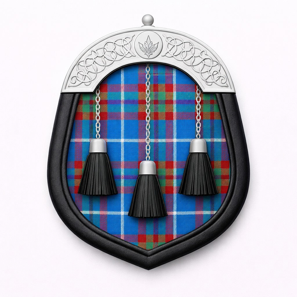 Edinburgh tartan sporran with traditional Highland design for Scottish kilt outfits
