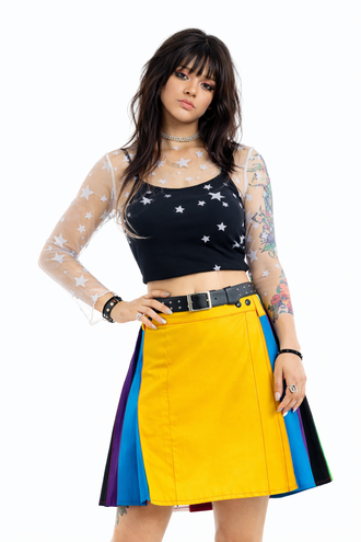 Elegant solid color skirt for women, minimalist style for office and casual wear