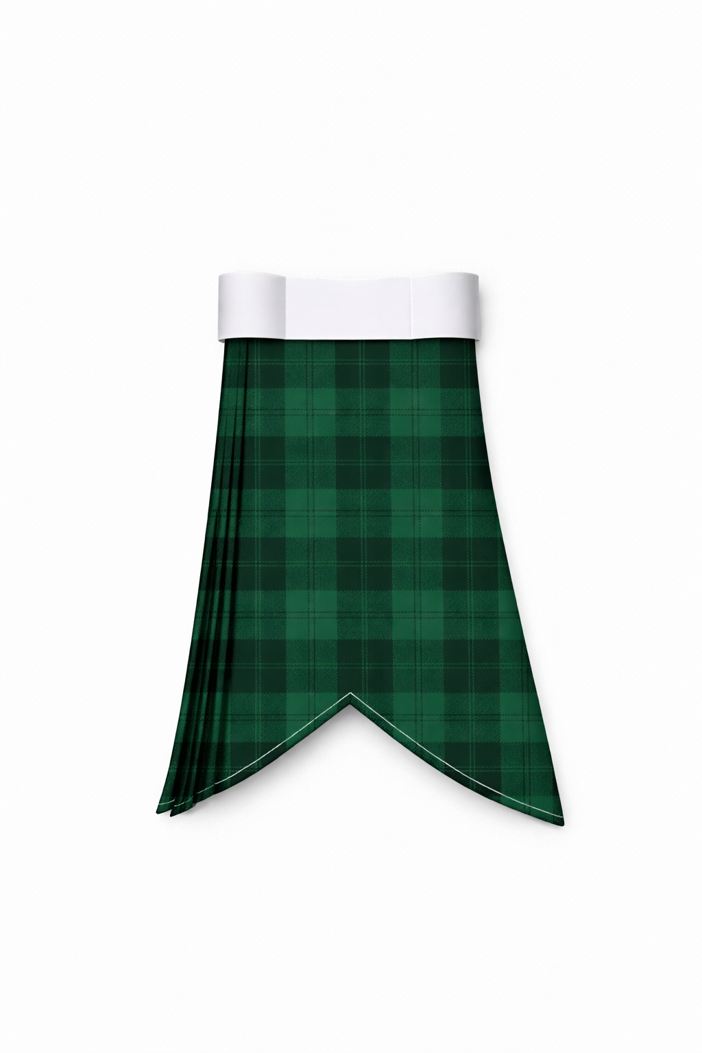 Erskine tartan flashes worn with traditional Scottish kilt hose for Highland dress