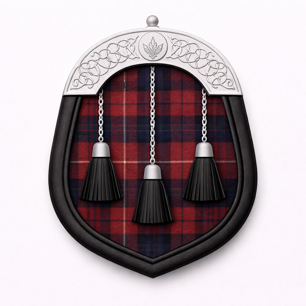 Evans tartan sporran with traditional Highland design for Scottish kilt outfits

