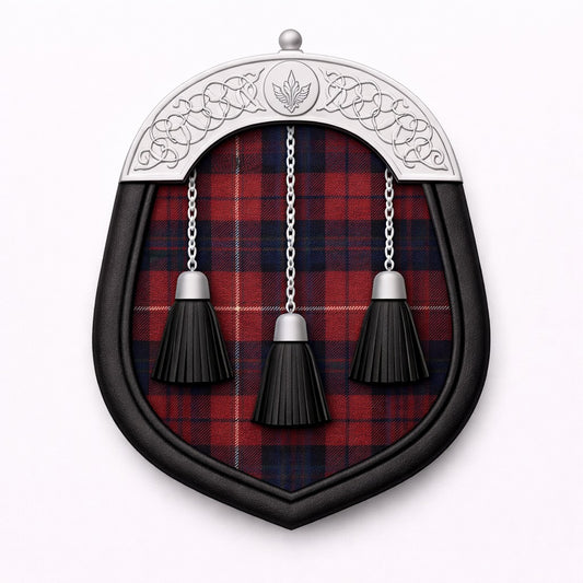Evans tartan sporran with traditional Highland design for Scottish kilt outfits
