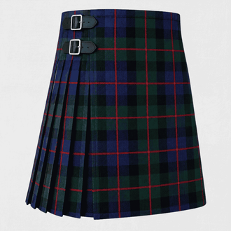 Fleming Tartan Kilt featuring authentic Scottish clan tartan with classic pleated Highland design