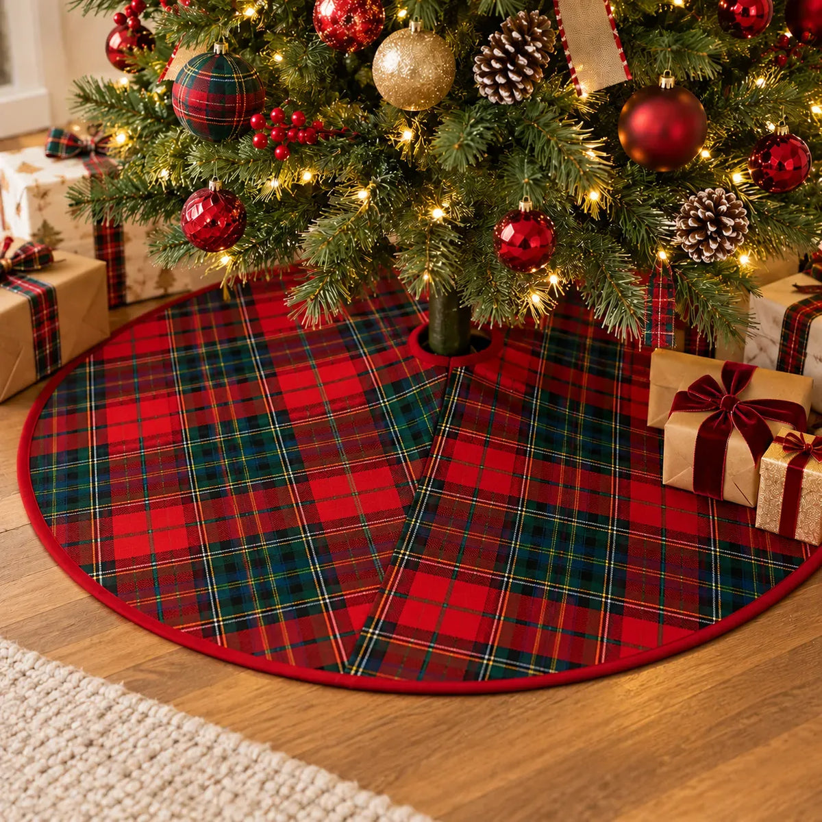 Fraser Tartan Christmas Tree Skirt