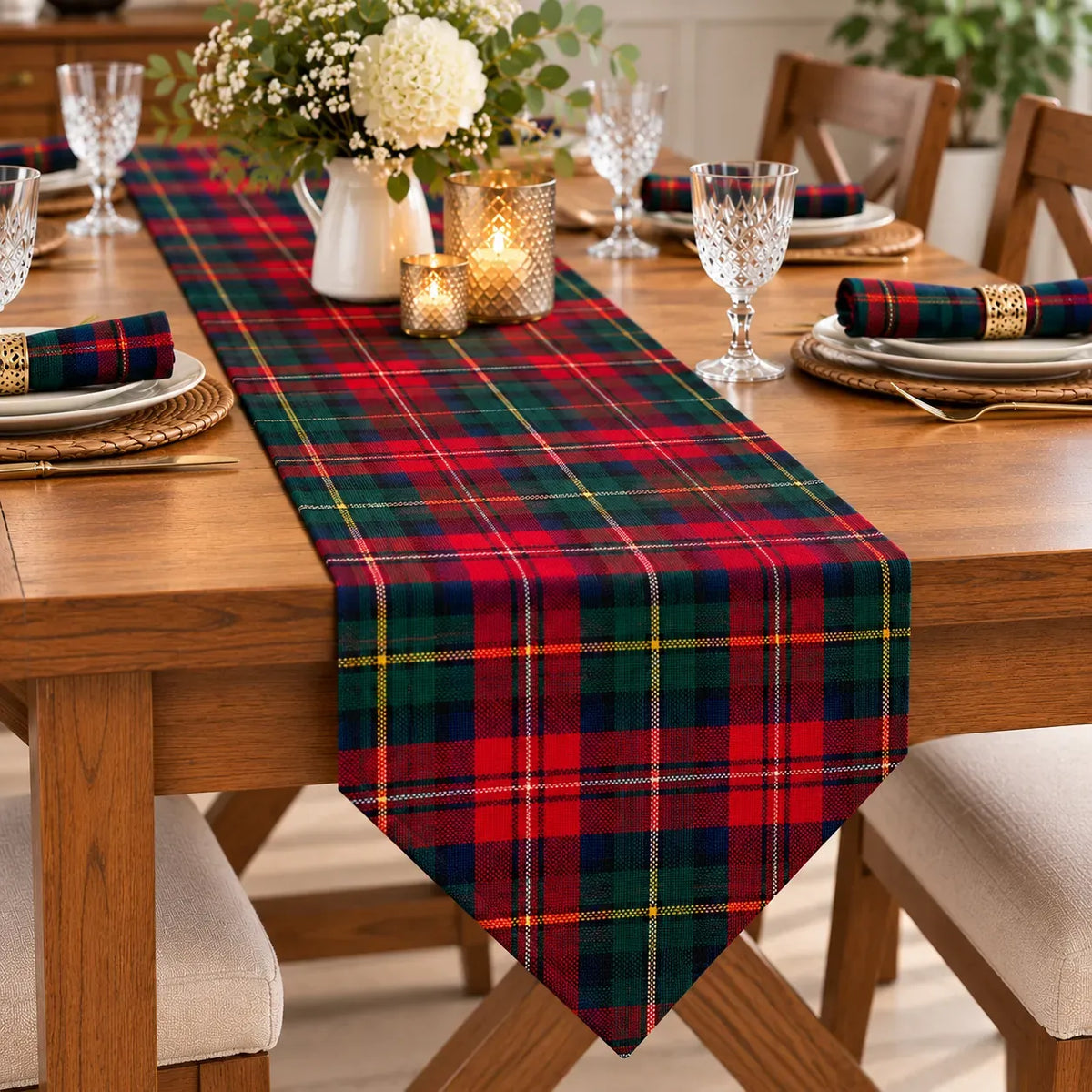 Fraser Tartan Table Runner