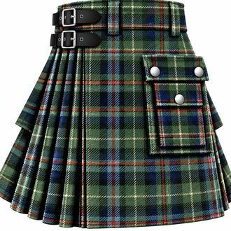 Fraser of Boblainy Hugh Tartan Kilt in traditional Scottish Highland style

