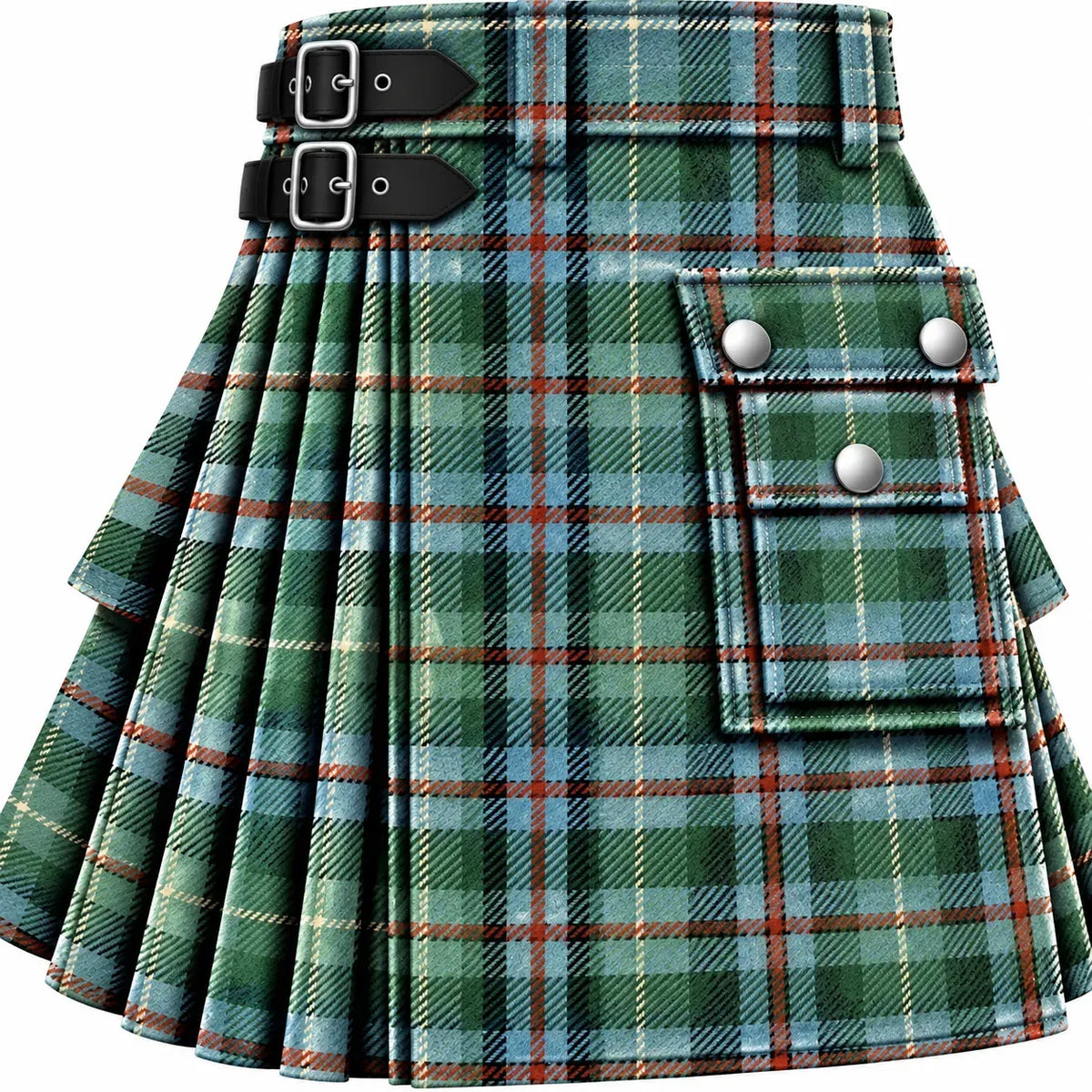 Fraser of Reelig Ancient Tartan Kilt in traditional Scottish Highland style