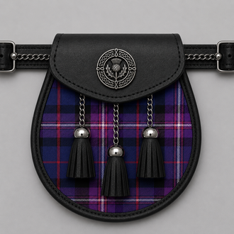 Freemasons Universal tartan sporran for Scottish Highland wear with traditional design and premium craftsmanship