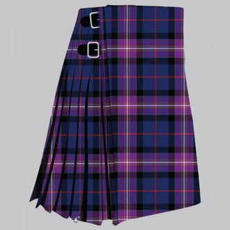 Freemasons Universal tartan kilt for men, traditional Scottish pleated kilt design
