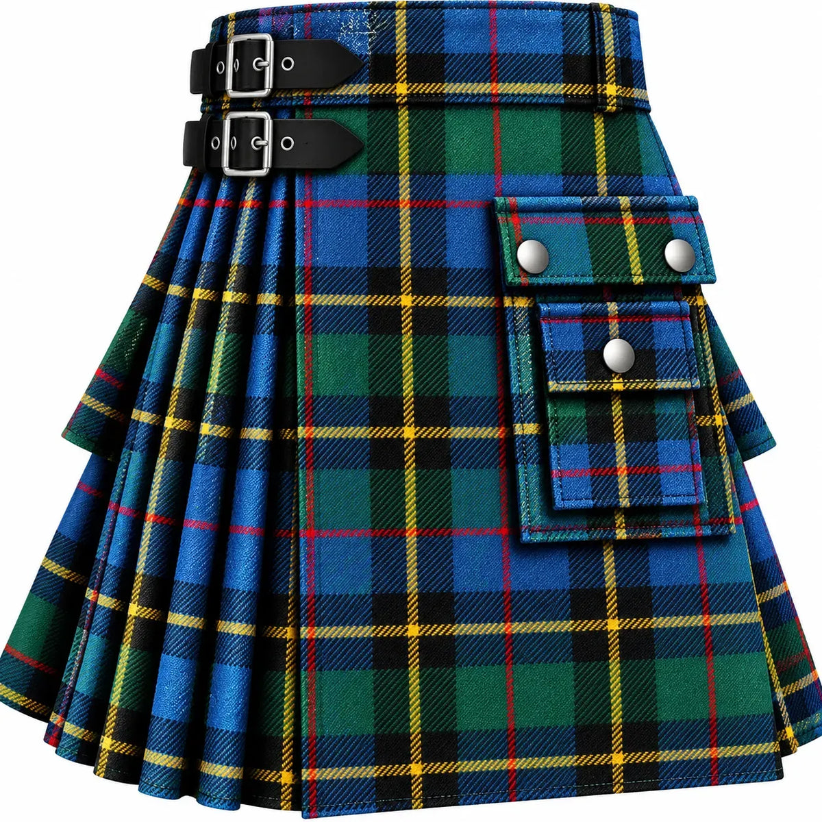Gordon Ancient 1842 Variant Tartan Kilt in traditional Scottish Highland style