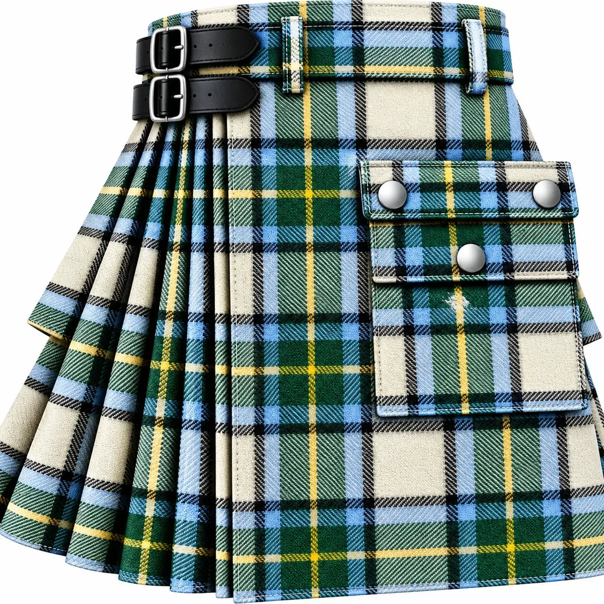 Gordon Dress Ancient Tartan Kilt in traditional Scottish Highland style