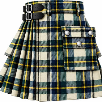 Gordon Dress Modern Tartan Kilt in traditional Scottish Highland style