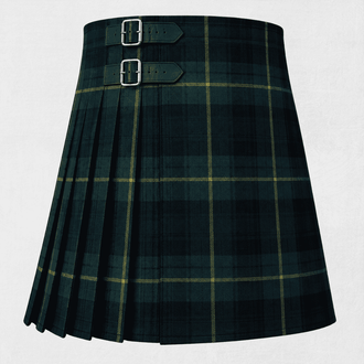 Gordon Tartan Kilt featuring authentic Scottish clan tartan with traditional knife pleats and Highland styling