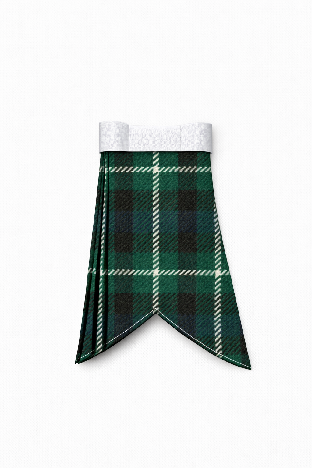 Graham tartan pending flashes worn with traditional Scottish kilt hose for Highland dress
