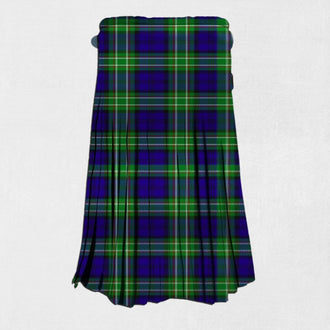 Back view of the Hand-made Allen Tartan Kilt, showing the tailored fit and adjustable strap details for a perfect, secure fit.