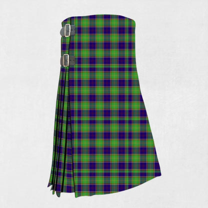 Back view of the Hand-made Ayrshire Tartan Kilt, highlighting the tailored fit and adjustable strap details for a secure, comfortable fit.