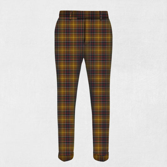  Handmade Barbour Tartan Trousers - Front view showcasing the classic tartan pattern and tailored fit.