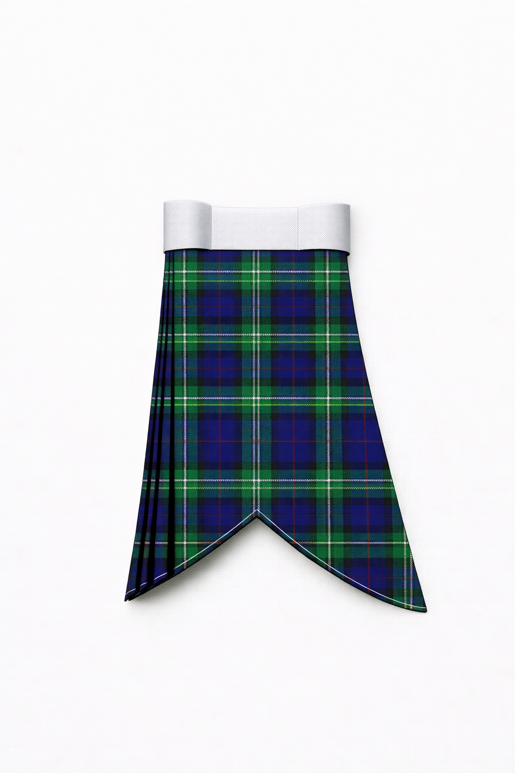 Hand Made Allen tartan flashes worn with traditional Scottish kilt hose for Highland dress