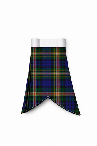 Hand Made Allison tartan flashes worn with traditional Scottish kilt hose for Highland dress