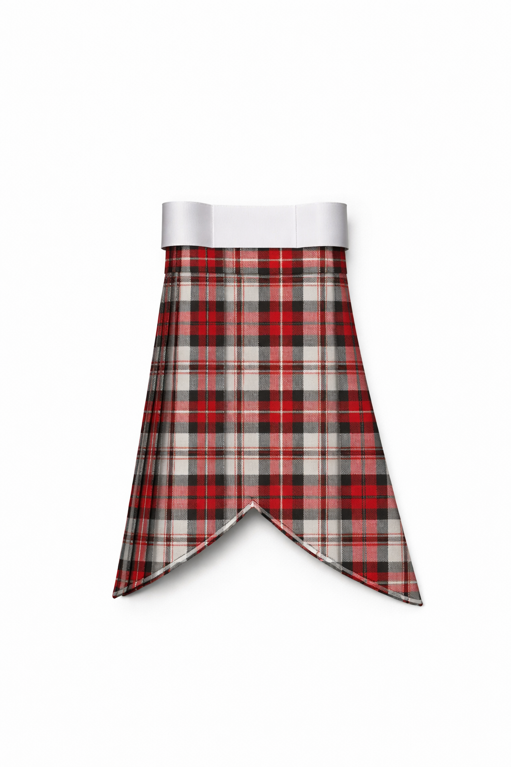 Hand Made Alloway Rose tartan flashes worn with traditional Scottish kilt hose for Highland dress