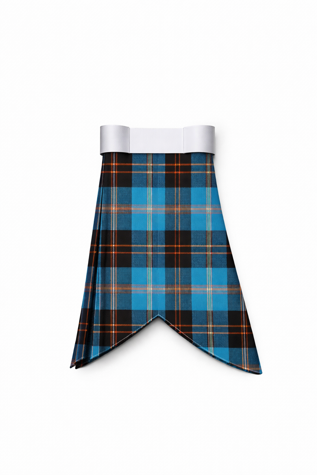 Hand Made Angus tartan flashes worn with traditional Scottish kilt hose for Highland dress