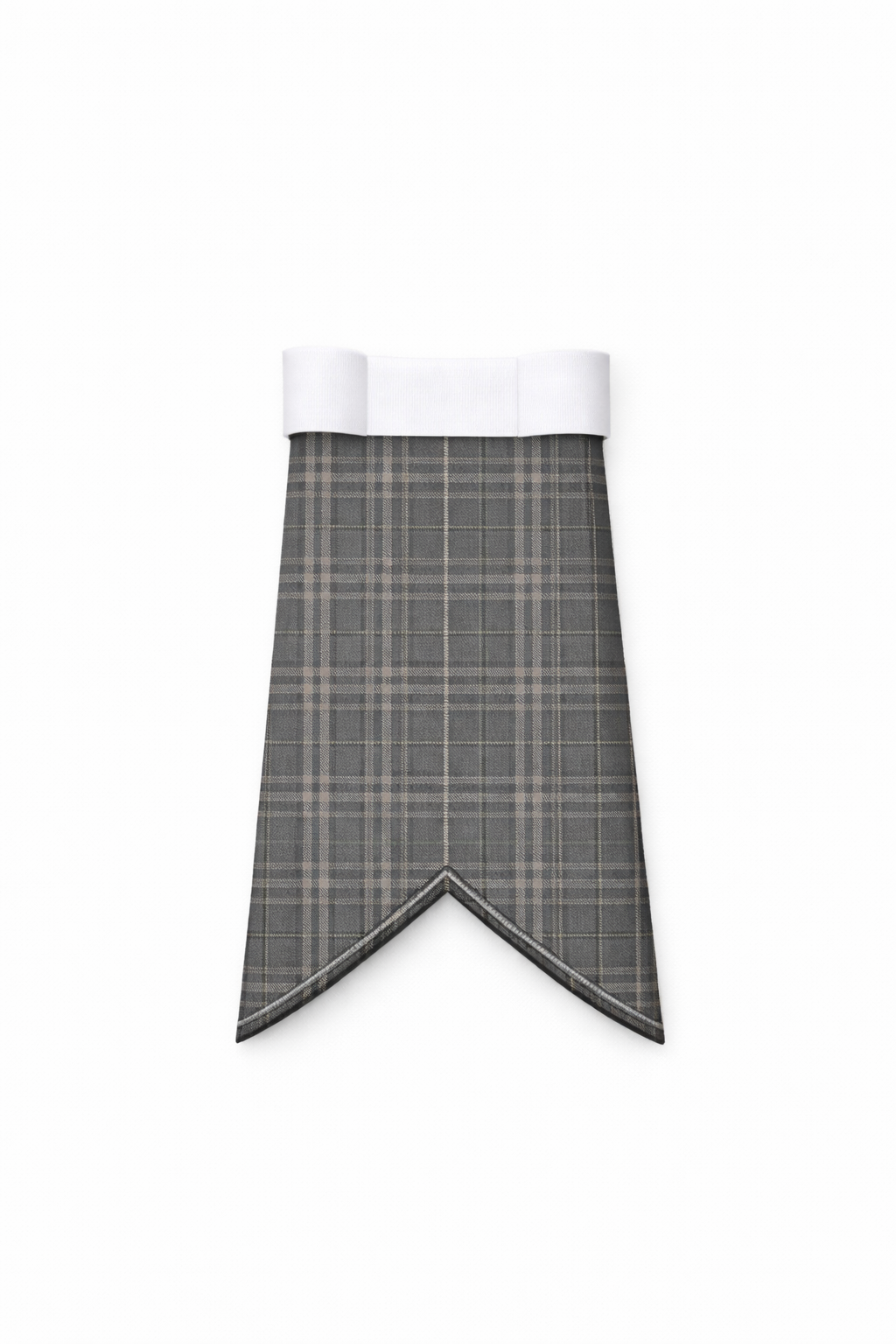 Hand Made Hebridean Granite tartan flashes worn with traditional Scottish kilt hose for Highland dress