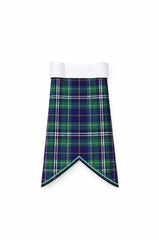Hand Made Help for Heroes tartan flashes worn with traditional Scottish kilt hose for Highland dress
