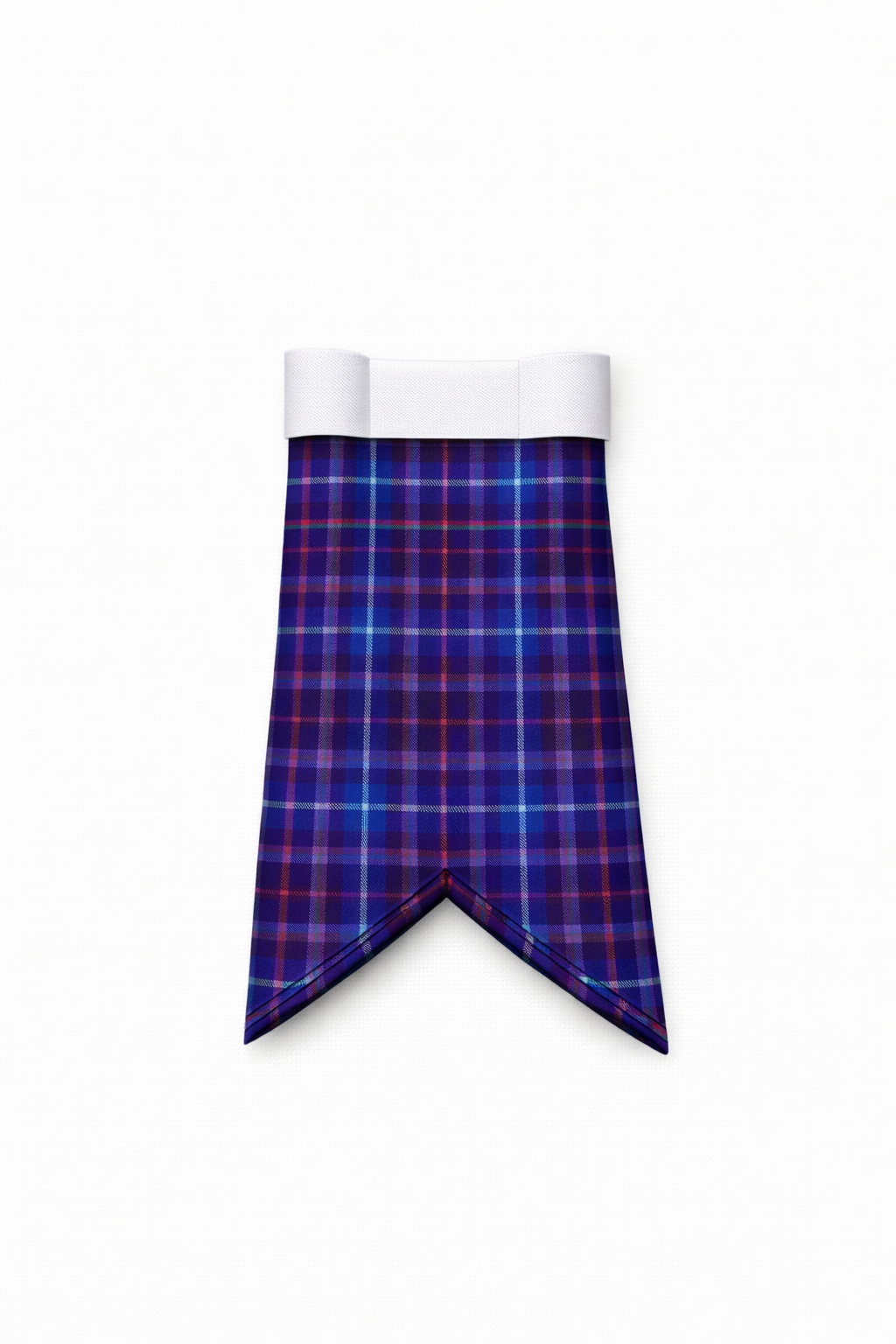 Hand Made Heritage of Scotland tartan flashes worn with traditional Scottish kilt hose for Highland dress