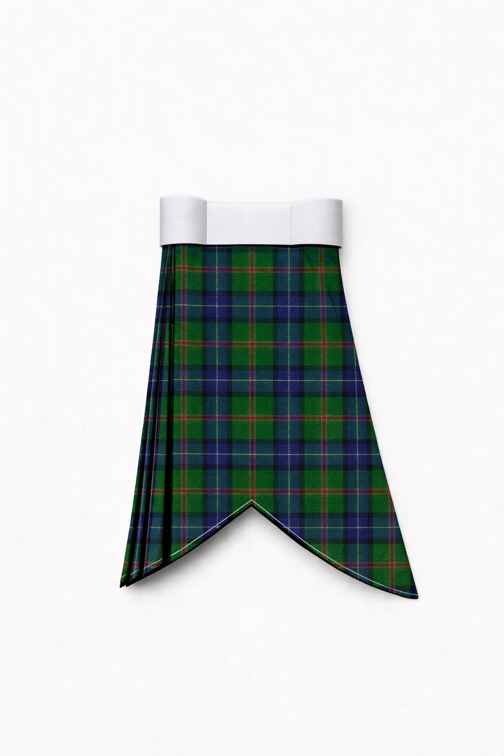Hand Made Jones tartan flashes worn with traditional Scottish kilt hose for Highland dress