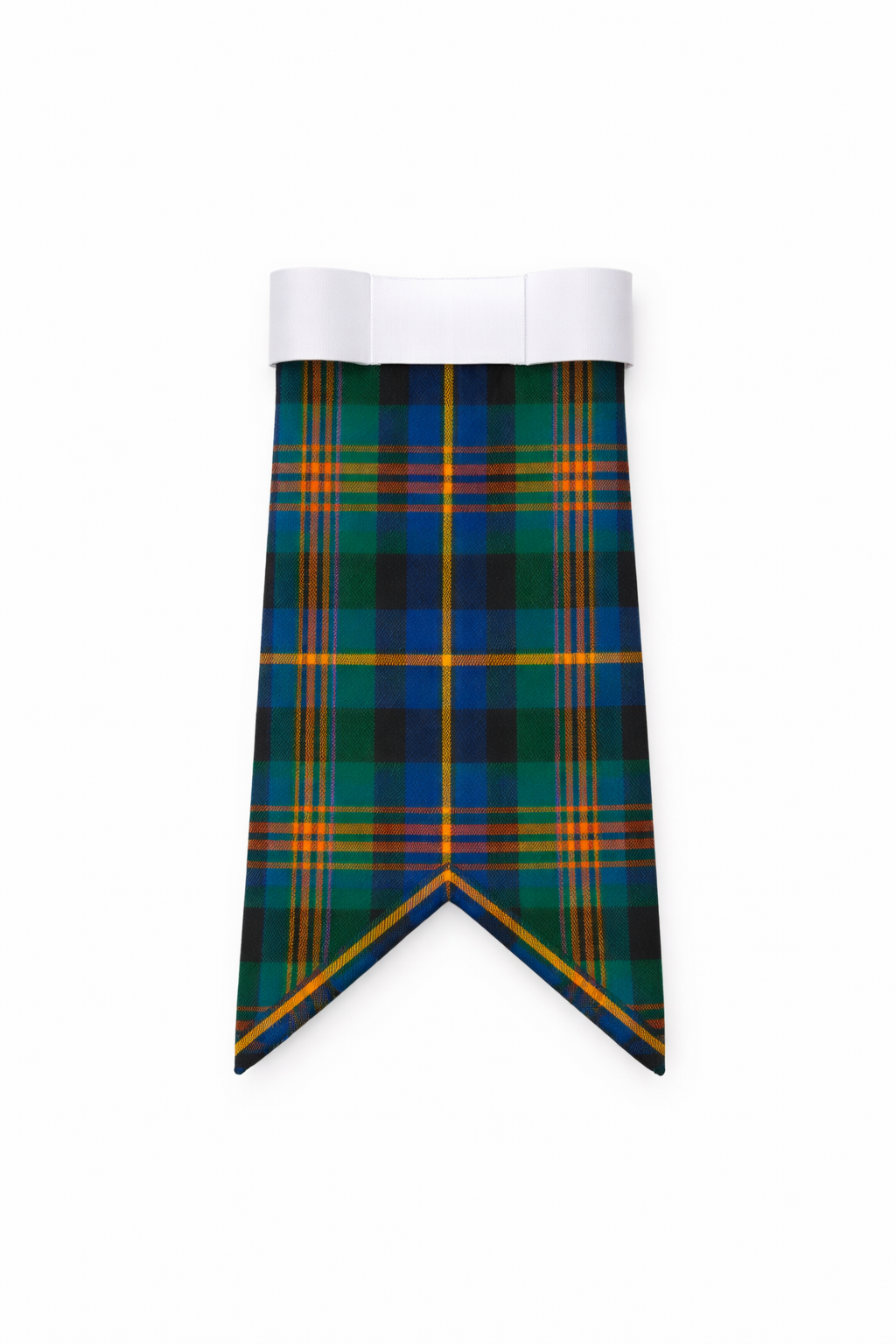Hand Made MacDonald Clan Ancient tartan flashes worn with traditional Scottish kilt hose for Highland