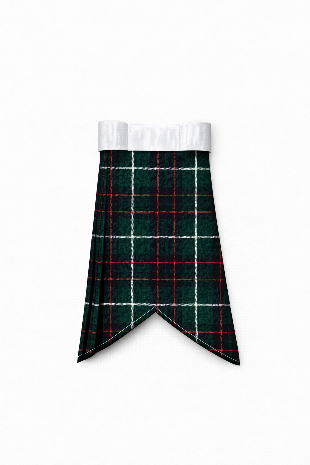 Hand Made MacIntyre Hunting Modern tartan flashes worn with traditional Scottish kilt hose for Highland dress
