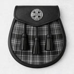 Handmade Hebridean Granite Tartan Sporran Scottish Style